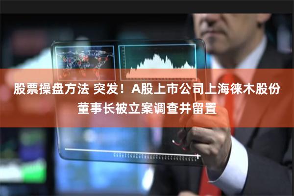 股票操盘方法 突发！A股上市公司上海徕木股份董事长被立案调查并留置