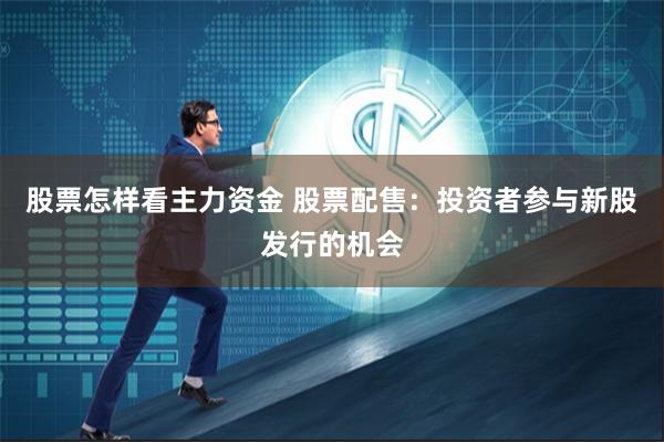 股票怎样看主力资金 股票配售：投资者参与新股发行的机会